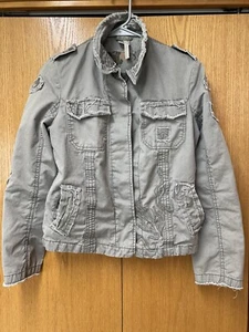 By Deep Los Angeles Green Jacket ~ Embroidered Button Down ~ Sz Ladies Small - Picture 1 of 9