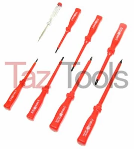 8-teiliges isoliertes Schraubendreher Magnetspitze Set & Elektrotester Elektriker Set - Bild 1 von 3