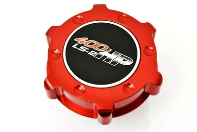 05-06 PONTIAC GTO LS2 400HP BILLET ENGINE OIL CAP RED B - Image 1 of 3