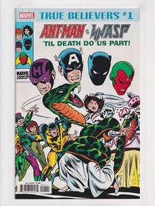 True Believers: Ant-Man and the Wasp Til Death #1 Marvel 2018 Avengers #60 casi nuevo+ - Imagen 1 de 2