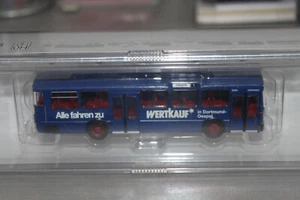 Brekina Mercedes Benz 0 305 blu " acquisto di valore Dortmund-Oespel " confezione originale - Foto 1 di 1