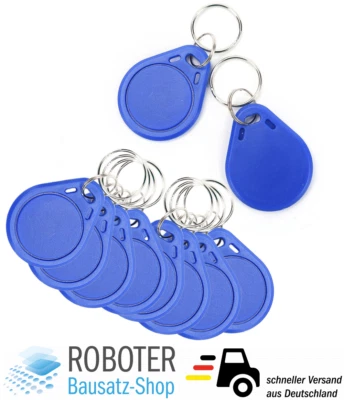 10x RFID Chip Classic 1k RFID Chip 13,56MHz Transponder Arduino Raspberry Pi