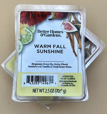 Better Homes & Gardens (2 Packs) WARM FALL SUNSHINE Wax Cubes Melts - Image 1 of 2