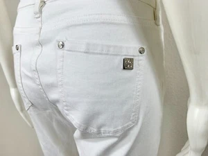 ROBERTO CAVALLI Jeans Pants Painted Metallic Print - Size 46 - NTSF - Picture 1 of 10