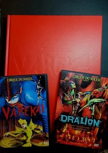 Cirque du Soleil Hardcover Book Lot Varekai Book and 2 DVD Dralion Dvd - Foto 1 di 12