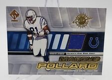 2001 Pacific Private Stock Game-Worn Gear Patch MARCUS POLLARD Colts Jersey GU