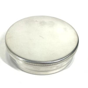 TIFFANY&Co. Logo round Pouch Interior Multi-case accessory case metal Silver - Picture 1 of 6