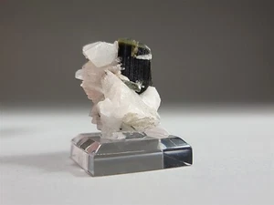 Green Cap Elbaite Tourmaline Crystal with Cleavelandite #5 - Picture 1 of 4