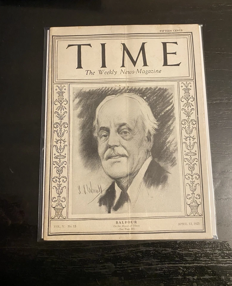 Time Magazine April 13, 1925 Balfour  - Image 1 of 1