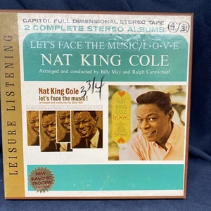 Nat King Cole Let’s Face The Music & LOVE, Reel To Reel Tape, *Insert. Untested - Picture 1 of 4