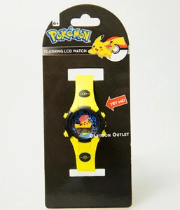 Pokemon Pikachu Watch Kids Boys Digital Wristwatch Flashing Lights Reloj Gift - Picture 1 of 9