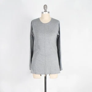 Lululemon Long Sleeve T-Shirt S Light Gray Soft & Stretchy Knit Athleisure - Picture 1 of 5