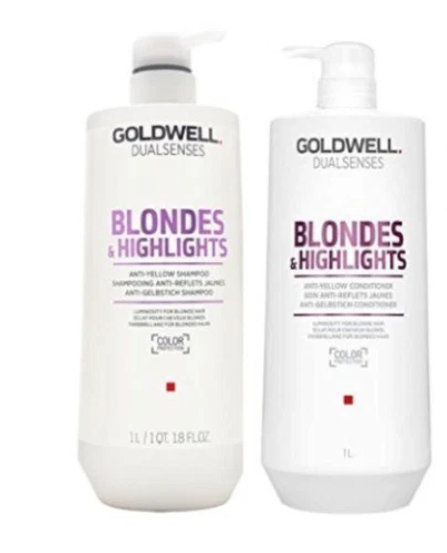 Goldwell Dual Senses Rubias y Destacados Acondicionador y Champú Litro Dúo Foto 1 de 1