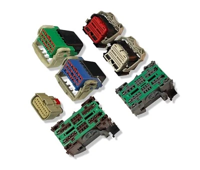 Used OEM TIPM Wire Harness Connectors / Plugs (Complete Set Of 7 Plugs) - Image 1 of 4