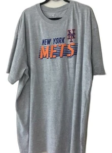 Fanatics T-Shirt Men's Size 3XLT Color Gray New York Mets Graphic T-Shirt - Picture 1 of 8