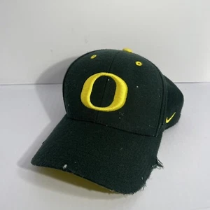 Vintage Oregon Ducks Nike Team Hat Cap One Size Swoosh Adjustable Green Y2K - Foto 1 di 9
