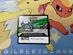 Pokémon 2021 TRAINER'S TOOLKIT: Crobat V Online Code | Schnell senden| GilbertGames - Bild 1 von 1