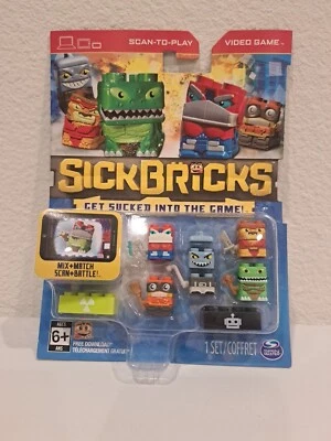 Sick Bricks Paquete de 5 Personajes Mutantes Vs Robots Set Videojuego Escaneado para Jugar Nuevo en Caja Foto 1 de 2