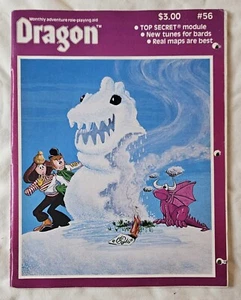 1981 Dragon Magazine #56 D&D Bards Sage Advice Top Secret - Picture 1 of 2