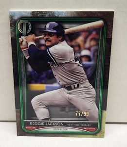 REGGIE JACKSON 2020 Topps Tribute GREEN ~ #'d /99 ~ YANKEES