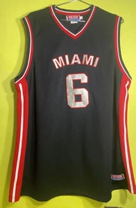 EB Sports Miami 6 Basketball Jersey L Black - Picture 1 of 4