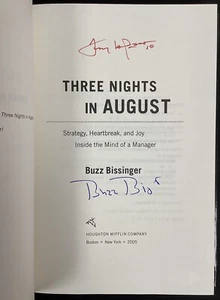Tony LaRussa Signed Book 3 Nights In August HCB Cardinals HOF Mgr Autograph JSA - Picture 1 of 4