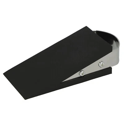 Westcott Türstopper Keilform Schwarz, Gummi Keil rutschfest,12 x 5 x 3 cm - Bild 1 von 4