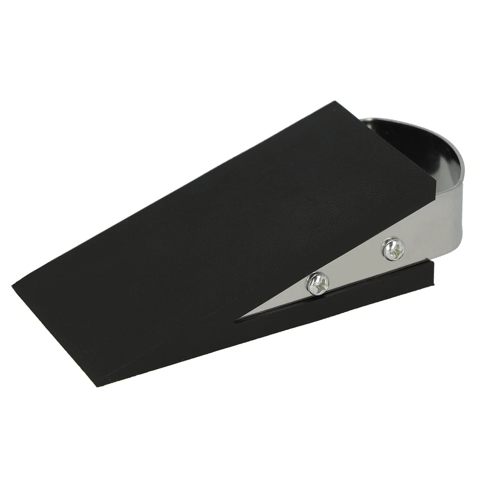 Westcott Türstopper Keilform Schwarz, Gummi Keil rutschfest,12 x 5 x 3 cm - Bild 1 von 4