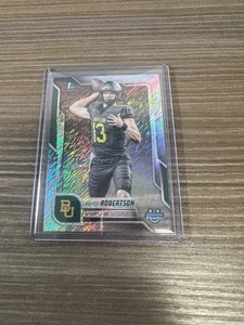 2025 Bowman Chrome U Sawyer Robertson Shimmer 1st Bowman Baylor - Picture 1 of 2