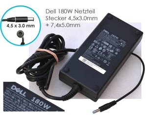 19,5V 9,23A 180W Dell 4, 5x3.0mm Supply XPS 15 7590 9570 9560 9550 Orig N125AD - Picture 1 of 4
