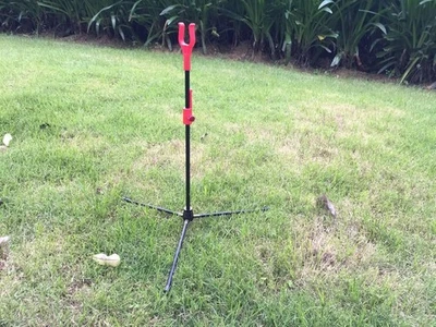 Soporte de arco de fibra de vidrio soporte de arco recurvo con bolsa paquete de 1 Foto 1 de 4