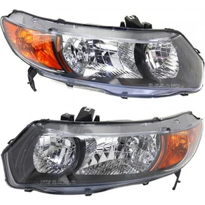 For 2006 2007 Honda Civic Headlight Driver & Passenger Side Pair (CAPA) - Picture 1 of 6