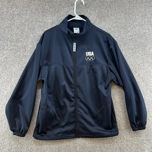 USA Olympics Men's Full Zip Jacket Size Large Blue Long Sleeve - Picture 1 of 10