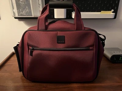 Tripp Hand Luggage/ Duffle Bag | Maroon/ Wine Red | 41 x 33 x 16cm - Image 1 of 4