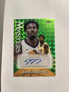 2025 Topps Finest Jaren Jackson Jr Masters Green Geometric Autogramm /75 B5 - Bild 1 von 2