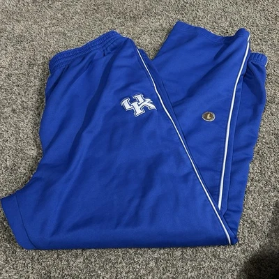 VTG Nike UK Kentucky Wildcats Sweatpants Mens 2XL NCAA Team Blue Warm Up Pants - Image 1 of 4