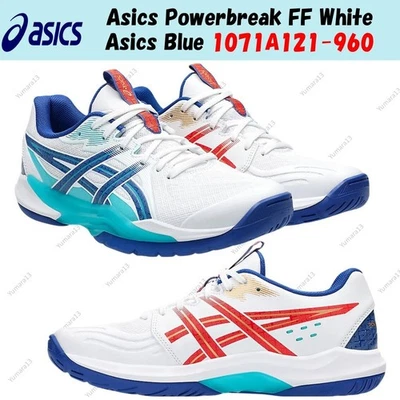 Asics Powerbreak FF Blanco Asics Azul 1071A121-960 Hombres Talla - Imagen 1 de 4