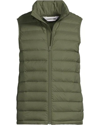 LANDS' END Big Men's 2XL Wanderweight Packable Down Vest NWT $145 - Image 1 of 4