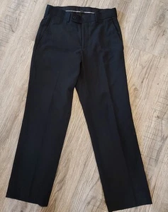 Boys Size 16 Black Pinstripe Suit Pants Large EUC - Picture 1 of 2