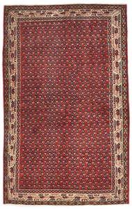 Handmade Vintage Oriental Rug 4X7 ft Tribal Design Entryway Farmhouse Carpet - Picture 1 of 11