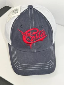 Costa Del Mar Mütze Herren verstellbar Mesh Retro Trucker Cap dunkelblau/weiß - Bild 1 von 4