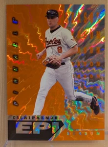 1998 Pinnacle EPIX SEASON ORANGE #14 Cal Ripken Jr Refractor HOF RARE INSERT - Picture 1 of 2