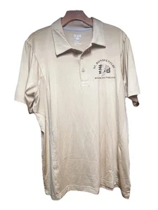 Large St. Bonaventure University Bonnies Men’s Large Polo Golf Shirt Indian Logo - Picture 1 of 4