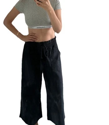 Banana Republic Size Medium Comfortable Waist Wide-Leg Pants with Pockets - Image 1 of 4