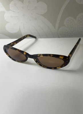 Vintage Ralph Lauren Sunglasses Oval Tortoise Classic Skinny - Image 1 of 4
