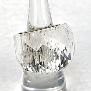 SWAROVSKI Ring; Swarovski Nirvana Ring Clear inner 16.5mm w/oBox [US DDP Ship] - Picture 1 of 8