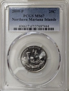 2009-P 25C PCGS MS67 - Clad Northern Mariana Islands Quarter - Picture 1 of 2