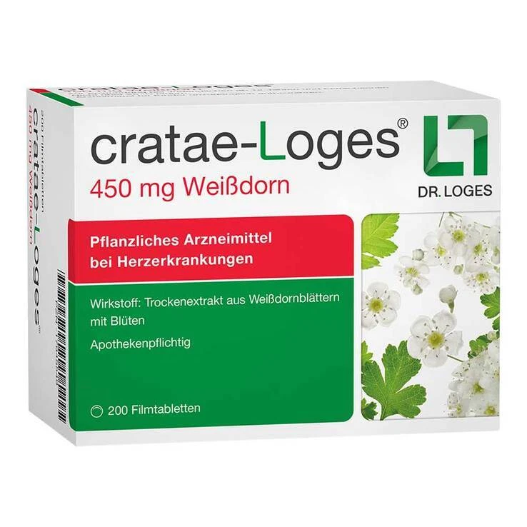 DR. LOGES cratae-Loges 450 mg Weißdorn Filmtabletten · 200 St · PZN 17945549