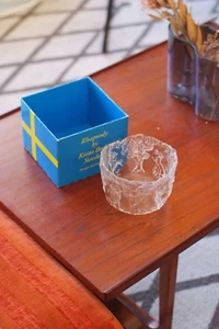 Art Glass bowl By KOSTA BODA. Period Item With Box. Sweden, Rare - Picture 1 of 6