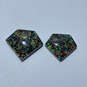 Lab-Created Ethiopian Opal Healing Gemstone Bracelet Supply Cabochon Mix Size - Bild 1 von 4